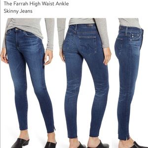 The Farrah High Waist Ankle Skinny Jeans